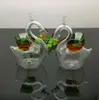 Tuyaux de fumée Hookah Bong Glass Rig Oil Water Bongs Vente chaude d'accessoires de bouteille de narguilé en verre de cygne en Europe et en Amérique
