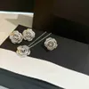 Juegos de joyas para mujer de plata de ley pura, marca famosa, collar de Camelia, pendientes de flores, anillos, 2021