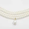 Colliers de perles Kmvexo magnifique multicouches imitation perle tour de cou pour femmes bijoux perles irrégulières pendentif collier de mariage 2019 230613