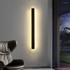Lâmpada de parede preto/branco/dourado moldura led luz de tira simples acrílico corredor fundo da sala quarto espelho do banheiro