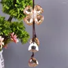 Decorative Figurines Crystal Four-leaf Clover Interior Accessories Car Jewelry Pendant Rearview Mirror Hanging