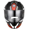 Motorradhelme KUQIBAO Helm Doppellinse Antibeschlag Voll Männer und Frauen Four Seasons General DOT Standard