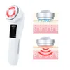 Ansikte massager EMS Beauty Instrument LED P On Therapy Sonic Vibration Wrinkle Removal Anti Aging Skin Cleansing Rejuvenation Devic 230621