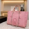 Classici di lusso da donna Borsa da spiaggia con perle ricamate a mano Grandi zaini piccoli da donna Zaino a catena in tela Borse da sera SD72 factory store usa vendita