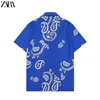 6# Luxury Designer Shirts Mens Fashion Geometric print bowling shirt Hawaii Floral Casual Shirts Men Slim Fit Short Sleeve Variety M-XXXL#50