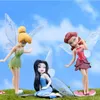 Dekoracje ogrodowe 6pcs Flower Fairy Pixie Fly Wing Family Miniaturowy sztuczny ozdoba dekoracja domu rzemiosło na 230621