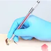 Постоянная макияжная машина 10pcs Microblading Tattoo Pen Tebori Ручная ручка для бровей для лезвий.