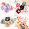 Hair Jewelry Fashion Colorful Basic Elastic Lace Bands Holder Leopard Scrunchies Headband For Girl Women Accessories