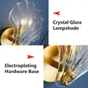 Wall Lamps Creative Shell Lamp Luxury Decoration El Cafe Crystal Glass Light Living Room Bedroom Hallway Home Art Sconce