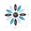 Wandklokken Luxe Klok Grote Noord-Europese Stijl Stille Metalen Decoraties Kunst Huishouden Creatief Horloge Home Decor