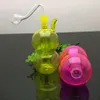 Tuyaux de fumée Hookah Bong Glass Rig Oil Water Bongs Gourde colorée tuyau d'eau en verre filtré silencieux