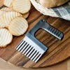 1pc Crinkle Cutter, Wavy Crinkle Cutting Tool, French Fry Slicer Cutter, Vegetable Salad Chopping Knife For Kitchen, Cooking, Home