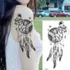 Temporary Tattoos 100Pcs Wholesales Waterproof Tattoo Sticker Butterfly Snake Flower Wolf Woman Body Arm Henna Fake Man Totem 230621