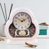 Table Clocks Clock Lamp Battery Powered Home Decoration For Bedroom