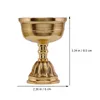 Держатели свечей лотос Gae Lamp Hoperter Pattern Candleholder Gold Decor Decor Desktop Taper Религиозный масло контейнер