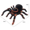 ElectricRC Animals Electronic Pet Remote Control Symulacja Tarantula Eye Shine Smart Black Spider 4ch Halloween RC Tricky Prank Prezent 230621