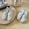 Milan Fashion Luxury Designer Par Slippers Flat Men's Leather Casual Shoes 2023 Classic Conforce Beach Outdoor Women's Shoes Triangle 35-44 Yards