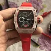 2022 3A- Mode Casual Sport Montre pour homme Gel de silice pour femme anti-encrassement watch319e