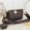 Luxury Classic Shoulder Bags Crossbody Purses Designer Clutch Woman Handbag High Quality Dhgate Floral Leather Zipper Three-In-One Shopping Bag