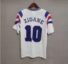 1998 2002 maillots de football rétro français VINTAGE ZIDANE HENRY MAILLOT 1996 2004 maillots de football chemise Trezeguet loin finales 2006 blanc