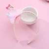 Hårtillbehör 10st glitter svan med rosa tutu hårband tecknad fågel hårda pannband prinsessan huvudbanor butik för flickor