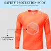 Other Sporting Goods Mens Adult Soccer Goalkeeper Uniform Protective Sponge long Sleeve Training Football Jersey Top and Pant 230621