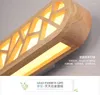 Wandlampen Eenvoudige houten spiegelverlichting Nordic Chinese stijl Studie Make-up Lamp Gang Balkon Japans