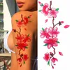 Geçici dövmeler toptanlar 100pcs dövme çıkartmaları 3D güzellik çiçek lotus gülü erik patronom şakayık vücut kına mandala tatoo kadın kız 230621