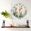 Relógios de parede Planta tropical Cactus Sun Relógio moderno para decoração de escritório em casa Sala de estar Decoração de banheiro Relógio pendurado agulha