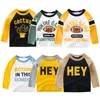 T Shirts Kids Boys Splice Long Sleeve Topps Girls Autumn Winter Cotton Sweatshirt 2 3 4 5 6 7 8 år barn T Skjortkläder 230620