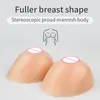 Breast Pad Ft Style Realistic Silicone Forms för förbättring av Teardrop i full form Big Boobs Cross Dressers eller Shemale 230621