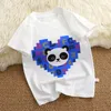 T shirts Summer Baby T shirt Panda Cartoon Printed Boys Girls Kids Tops Short Sleeve Cotton 1 8Y Children Clothes 230620