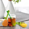 Yaratıcı silikon armut şekilli çay infüzer top yaprağı çay süzgeç demleme cihazı bitkisel baharat filtresi mutfak aletleri