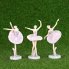 Decorações de Jardim 3 PÇS Estátua de Bailarina Ornamento de Mesa Ornamento de Plástico Menina Dançando Estatuetas Artesanato para Decoração de Casa 230621