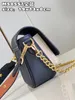 2023 Women's top-level original single replica handbag, with a curved contour of grain cowhide leather, and detachable wide shoulder straps and chain handles