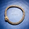 Gioielli firmati Catene ghiacciate Uomo Donna Cavigliere Hip Hop Bling Bracciali alla caviglia con diamanti Oro Sier Cuban Link Accessori moda Charms