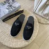 Fashion Women Casual Shoes Trendy Edge Half Tow Loafers Slipper Sneaker Italy Refined Onyx Resin Low Top Calfskin Designer Cycling Casuals Athletic Shoes Box EU 35-44