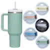 1 pc 40oz Tumbler Cup deksel voedselkwaliteit lekbestendig splash resistent stro gat tumbler cover vervanging Cup Accessoire 0424