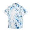 Hawaii Shirts Summer Luxury Brand Men's Casual Shirts Dress Designer Tryckt Löst långa skjortor Bomull Casual Slim Shorts