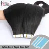 Cheveux en vrac bande droite en s trame de peau humaine Invisible Ins en vrac brésilien pour les femmes noires 230621