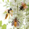 4 Pcs Bee Set Figurine Garden Animals Figures Various Bees Model 1224544