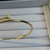 Ongles ongles mince bracelet fin sterling sier bracelet creux bracelet gold diamant plaqué pour la femme reproductions officielles avec boîte 005 a 474731 s
