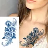 Geçici dövmeler 50pcs meyve suyu mürekkep gövde sanat dövmesi kalıcı su geçirmez çıkartma flaş kolu kaplan aslan ejderha moda sahte erkek kadın tatoos 230621