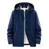 Kurtki myśliwskie Mężczyźni Outdoor Casual Sport Hooded Jacket Warda oddychająca turystyka golfowa kemping golfowy Windbreaker Autumn cienki