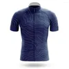 Ensembles de course 2023 marine cyclisme maillot ensemble Sport équipe vélo hommes vêtements séchage rapide été manches route tour chemise bavoir court Gel Pad