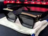 sunglasses 2023fashion Designer MILLIONAIRES Sunglasses for Men and Women Square Full Frame Vintage 1165 1.1 Unisex Shiny Gold Good Sell Plated Top Quality 96006 Wo