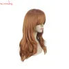 Pony 3684 XiRocks 25" Lang Goudgeel Krullend Dames Cosplay Halloweenfeest Haar van synthetische vezels 230621