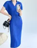 2023 New Luxury ISSEY Fashion Sleeves V-Neck Dress Women's Elegant Dress