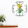 Zegary ścienne Rośliny Kwiaty liście Wallflowers zegar do nowoczesnej dekoracji domu nastolatek pokój żywy igła wiszące stół