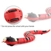 Elektriska djur RC Snake Intelligent Electric Hinder Undvikande Silverring Smart Sensing Electronic Toys For Cat Halloween 230621